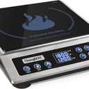 ChangBERT Induction Cooktop NSF Certified Professional Chef Edition Stove, 1800W Commercial Induction Burner with Schott Glass, Large Heating Coil Electric Hot Plate for Restaurant Hotel Food Station