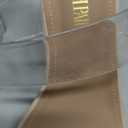 DREAM PAIRS Women's Clear Two Strap Open Toe High Heels Block Chunky Slip on Platform Comfortable Dress Heeled Sandals (7)