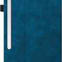 Retro Shockproof Case for Samsung Galaxy Tab S11 (SM-X730/SM-X736B) 11.0" - PU Leather & TPU Hybrid Protective Cover with Anti-Slip Grip Strap, Card Slots & Kickstand -Peacock Blue