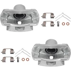 Autoround 19B2662 19B2663 Front Brake Caliper Assembly with Bracket fit for Honda Element 2003-2011/ CR-V 2002-2004, Both Driver Passenger Side
