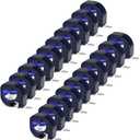 Pristar 20-Pack 91331 Replacement for DYMO LetraTag 91331 Label Tape Refills White Plastic Label Tape 12mm x 4m (1/2" x 13') Work for Dymo LetraTag LT 100T LT100H 200B QX50 2000 XR, Black on White