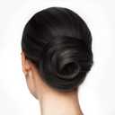 Sue's Collection Real Human Hair Bun Extension  Black Hair Donut for Women, Instant Updo for Thin Hair, Effortless & Cute Bun, Natural Hair Piece for Thinning Hair, Bun Accessory for Women