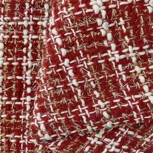 Small Fragrance Fabric Plaid Tweed Fabrics for Dress Coat Shoes Hats Bags Clothing Handmade Sewing