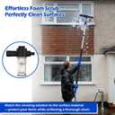 30 FT Reach Solar Panel Cleaning Brush Kit with 5-24 FT Telescopic Extension Pole, Water Fed Pole with Dual Action Flip-Lock & Screw Fixing Design, Ideal for Snow Removal, Windows, Boats, RVs