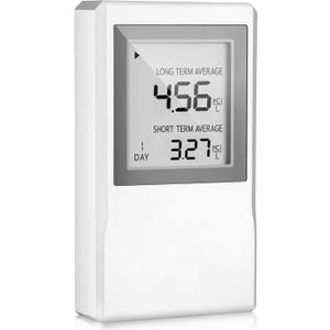 Radon Detector for Home, Allows Short and Long Term Monitoring of Radon Levels in The Air, Dual use for Hanging and Tabletop Placement, US Version-Pci/L,Radon Detector,Home Radon (White)