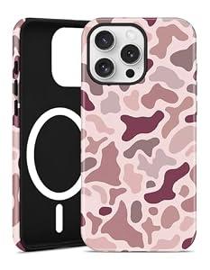 Aitipy Magnetic Camo Phone Case for iPhone 11 Pro Max, Compatible with MagSafe, Cute Cool Pink Camouflage Aesthetic Soft TPU and Hard PC Shockproof Protective Phone Cover for Women Girls