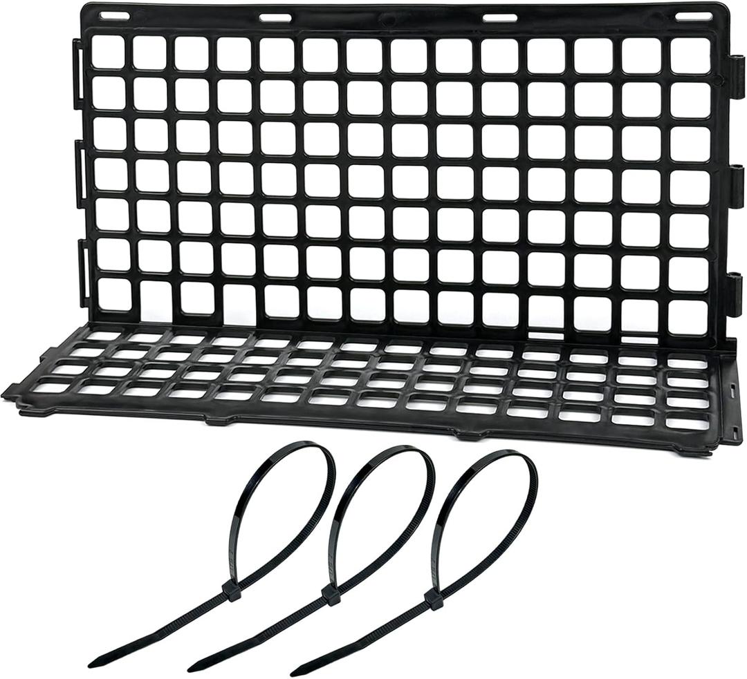 12 Pcs Under Couch Blocker for Pets, Bed Blocker with 50 Durable Zip Ties (25cm length, 5mm width), Plastic Under Sofa Toy Stopper Bed Barriers for Cats Dogs Furniture - Black
