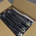 GraduatePro Sheet Music Choir Folder Black, 3 Rings Binder 12.5" x 10" Piano Music Binder with Elastic Band,10 Pockets for Sheets 8.5 * 11/A4, Pack of 5