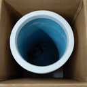 Kante 23.6 Inch Tall Cylindrical Planter, Large Round Plant Pots with Drainage Hole, Made with Concrete, Suitable for Indoor Outdoor Plants, Home Decor, White