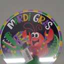 Mardi Gras Door Decorations, Mardi Gras Door Hanger, Masquerade Decorations, Crawfish Alligator Decor, New Orleans Brazi Carnival Wooden Wall Decor for Home Office Garden Party