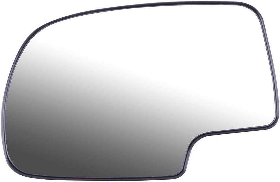 SCITOO Replacement Mirror Glass Driver Side Compatible with 1999-2006 For Chevy Silverado Pickup 2007 For Chevy Silverado Pickup 2000 For Chevy Suburban 2001-2006 For GMC Yukon XL For GMC Sierra