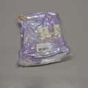 2 x Hiroyuki Iridescent Makeup Bag, 14 inches Cosmetic Bag, Large Capacity Travel Pouch (Hair, purple)