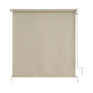 Outdoor Roller Shades,Cordless Patio Roller Up Blinds with Shade Cloth for Porch Gazebo Pergola Balcony Backyard,2 Poles & 1 Fabric,Sesame,72" Wx72 H Outdoor Roller Shades,Cordless Patio Roller Up Blinds with Shade Cloth for Porch Gazebo Pergola Balcony Backyard,2 Poles & 1 Fabric,Sesame,72" Wx72 H