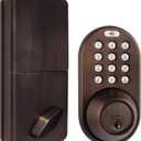 MiLocks DF-02OB Electronic Keyless Entry Touchpad Deadbolt Door Lock, Oil Rubbed Bronze