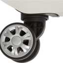 Rockland Melbourne Hardside Expandable Spinner Wheel Luggage, White, 2 Piece (20"/28")