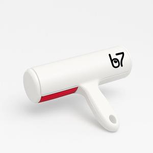 Pet Hair Remover Roller B7  Reusable, Self-Cleaning Lint Roller for Dogs & Cats  Portable Fur Remover for Couch, Carpet, Car  White