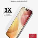 ZAGG Glass+ Screen Protector for iPhone 17 Pro Max - 3X Stronger, Impact & Shatter Protection, Scratch & Smudge-Resistant iPhone Tempered Glass, InvisibleShield, Easy PerfectFit Install