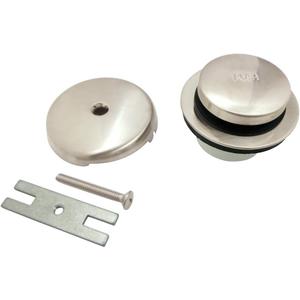 Kingston Brass DTT5302A6 Easy Touch Toe-Tap Tub Drain Kit, Polished Nickel