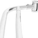 JS Jackson Supplies Double Curved Shower Rod, Metal Construction, Adjustable Between 44 to 70 Inches, Aluminum Rods and Zinc Mounting Hardware, Quality Modern Bathware, Chrome Finish