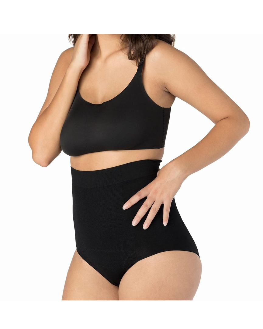 UpSpring C-Section Tummy Control Panties High Waist Postpartum Underwear for Womens, Nude/Black, L/XL
