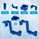 dicio Pool Pole Holder Equipment Hooks 2 Pcs Fence Hooks, Adjustable Pool Net Holder for Pool Equipment, Telescopic Poles Skimmers Swimming Pools Accessories & Garden Tool