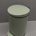 TIPGO Small Trash Can with Lid Soft Close, 4.5 Liters / 1.2 Gallon Bathroom Garbage Can, Mini Step Trash Bin, Stainless Steel Wastebasket for Bathroom, Bedroom, Office (Green)