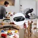 Wireless Hidden Camera Clock, 1080P HD Nanny Cam with Auto Night Vision for Home Monitoring, Indoor Motion Detection & Phone Alerts, 24H Display, Rechargeable Battery