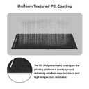 Upgraded Kobra 3 Max Double Sided PEI Build Plate, 3D Printer Black Textured PEI Platform for Anycubic Kobra 3 Max 430x430mm