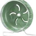 Jeeone Silent Hamster Wheel 7 inch, Hamster Exercise Wheel, Height-Adjustable Hamster Wheel Cage Accessories, Hamster Running Toys Small Animals Exercise Wheels (Green)