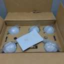 Bathroom Vanity Lights, 5-Light Bathroom Light Fixtures, Mid Century Modern Brass Bathroom Light Ceiling Light, Wall Sconces Semi-Flush Mount Light Fixture with Milk Globe Glass, Brass Gold, G9 Base
