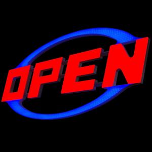 25''x13'' Open Sign for Business Remote and Timer Controled Open Signs High Visibility and Dimmable Business Sign Window Led Signs for Shop, Bar, Restaurant  Green and Blue