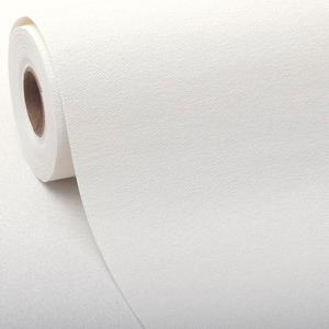 SHUFA White Cotton-Like Textured Grasscloth Wallpaper Matte Thick Real Woven Fabric Peel and Stick Contact Paper Removable Self Adhesive Washable (16.5"x236.2") A8