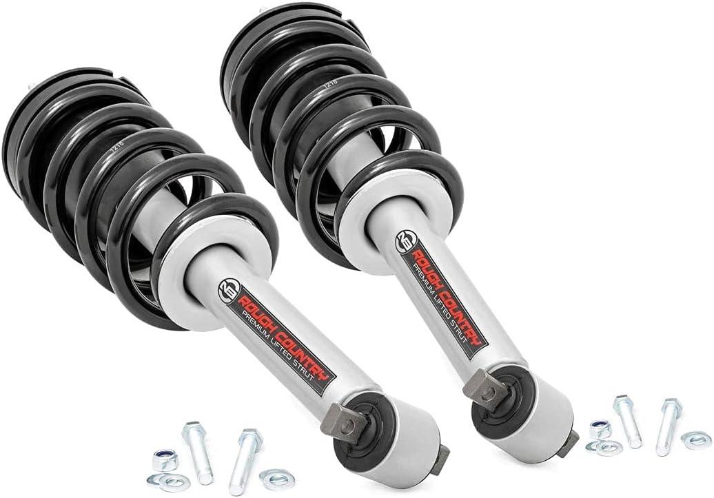 Rough Country 3.5" N3 Loaded Struts | (fits) 2007-2013 Chevy Silverado GMC Sierra 1500 | Coil Spring Struts | 500030