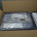 LS'BABQ Outdoor Grill Table Cart, Pizza Oven Stand, BBQ Prep Table with Trash Bag Holder Wheels & Hooks, Double-Shelf Movable Food Prep and Work Stand, Stainless Steel Flattop Grill Cart