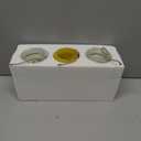 DR.DUDU Easter Decorations for Home, Easter Table Centerpiece with Egg Picks in Glass Vases, Wood Tray & Led Lights with Timer, Spring Decor for Home, Set of 3