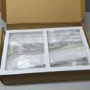 Fomcet 8FT x 8FT Backdrop Stand Heavy Duty with Base, White Portable Adjustable Pipe and Drape Backdrop Stand Kit, Square Metal Arch Party Frame for Wedding Birthday Parties Banquet Decorations