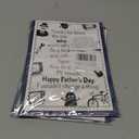 4 x JWSCYSY Funny Father's Day Card for Dad, Fathers Day Gift from Son, 5.3x8 Folded Card with Envelope & Sticker Happy Fathers Day Decorations.