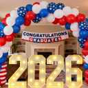 2.3FT Marquee Numbers Lights 2026 Sign, Light up letters for 2026 Graduation Decoration, Class of 2026 for College High School Senior Kindergarten Graduation Party Favor Supplies