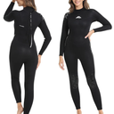 XUKER Women Men Wetsuit 2mm 3mm, Neoprene Wet Suits Front/Back Zip in Cold Water Full Body Dive Suit for Water Sports, M