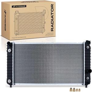 A-Premium Engine Coolant Radiator Assembly with Transmission & Engine Oil Cooler Compatible with Chevy Blazer, S10 & GMC Jimmy, Sonoma & Isuzu Hombre & Oldsmobile Bravada 4.3L, Automatic Transmission