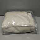 Beige Full Blackout Curtain Panel Thermal Insulated Energy Efficient Window Treatment for Bedroom Heavy Linen Texture Solid Drapes 8 Grommets Top for Living Room with Liner, Beige, 50"x90"x2