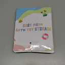 Criusia Extra Large Bath Toy Organizer with 3 Compartments and Multiple Pockets, Quick-Dry Mesh Bathtub Storage for Kids' Toys