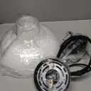 Glass Pendant LightBlack Pendant Light Fixtures with Seeded Glass Shade, Adjustable Height Hanging Lights for Hallway, Kitchen Island, Dinning RoomBulb not Included