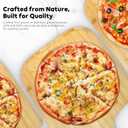 Pizza Peel, 16" Natural Bamboo Pizza Paddle, Essential Accessories For Indoor Outdoor Ovens, Baking Homemade Pizza, Cutting Board, Cheese, Serving Pizza, Bread, Cookies & More, Eco-Friendly & Durable