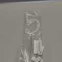 Cake Topper Silver Metal Number 5, Diamond Cake Decoration with Sparkle Rhinestone for Birthday Wedding Anniversary Party