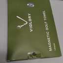 Magnetic Golf Towel for Bag 18" x 18" with Clip Exclusive Cleaning Pocket Microfiber Waffle Ultra Absorbent Club Ball Cleaner Essential Golf Accessories and Gifts for Men Women(Gray 1 Pack)