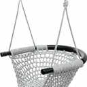 Hi-Na Tree Swing for Kids, Adjustable Toddler Rope Swing Seat with Snap Hooks and Straps, 440 lbs Capacity, Swingset Accessories for Indoor Porch Doorway Outdoor Playground Backyard (Gray)