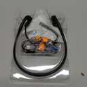 Bone Conduction Headphones Wired,Open-Ear Earphones with Microphone,3.5Mm /Type C Connector, IP68 Waterproof Earphones for Cycling Workouts Hiking, Black