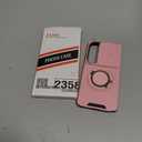 JAME for Samsung Galaxy S26 Ultra Case, Ring Holder Stand Kickstand, Slide Camera Cover with Screen Protector, Dual-Layer Shockproof Protective Magnetic Accessory Friendly S26 Ultra Phone Case, Pink