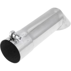 Motoforti 2" ID Inlet Turn Down Exhaust Tip T304 Stainless Steel Surface Polishing Mandrel Bend Elbow Tube 9.1" Overall Length Suitalbe for 2" OD Tailpipes (Silver Tone)